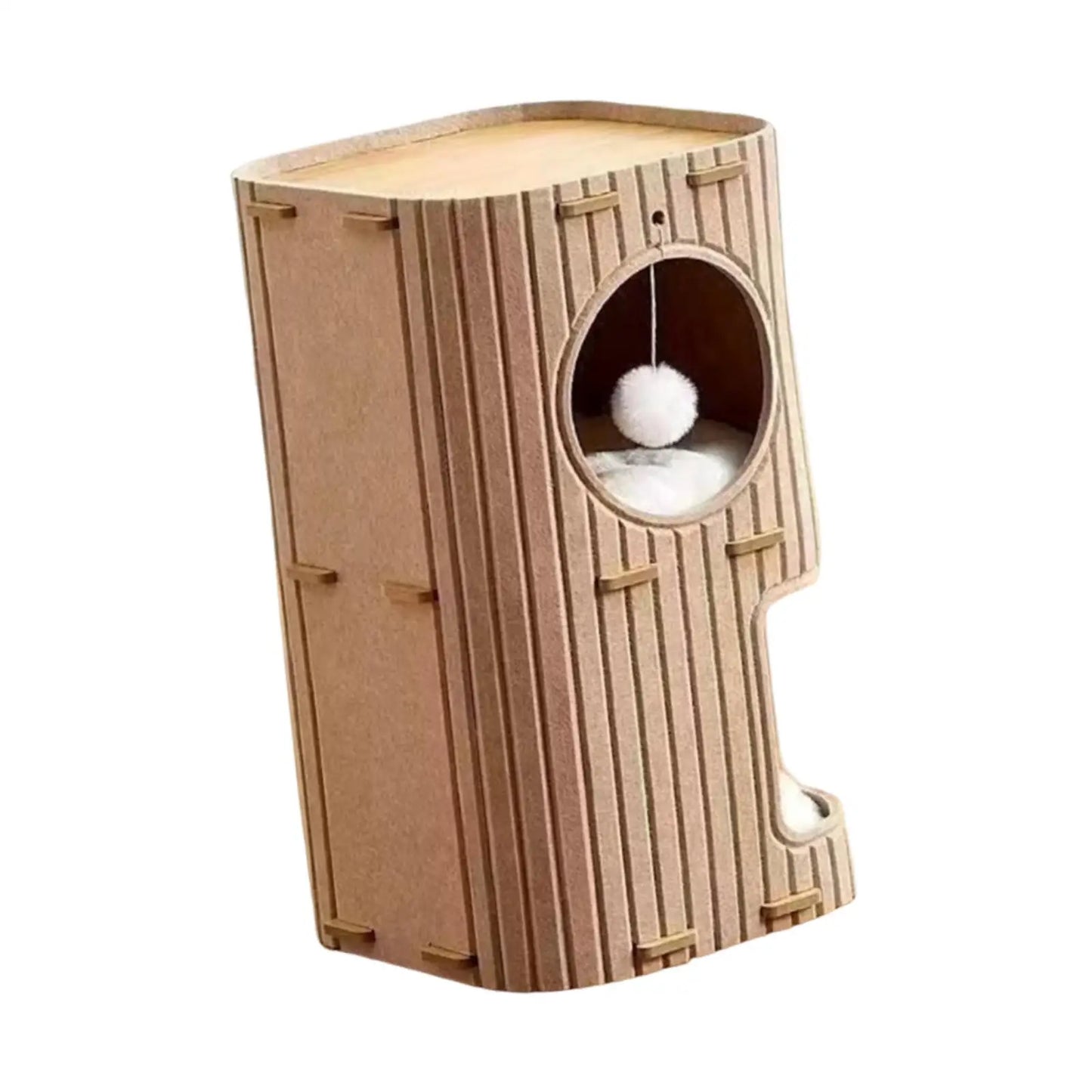 Felt Cat House Felt Sleeping Place Portable Play Hideout Cat Climbing Tree Tower Three layers Cat Cave Felt Cat Scratcher Posts