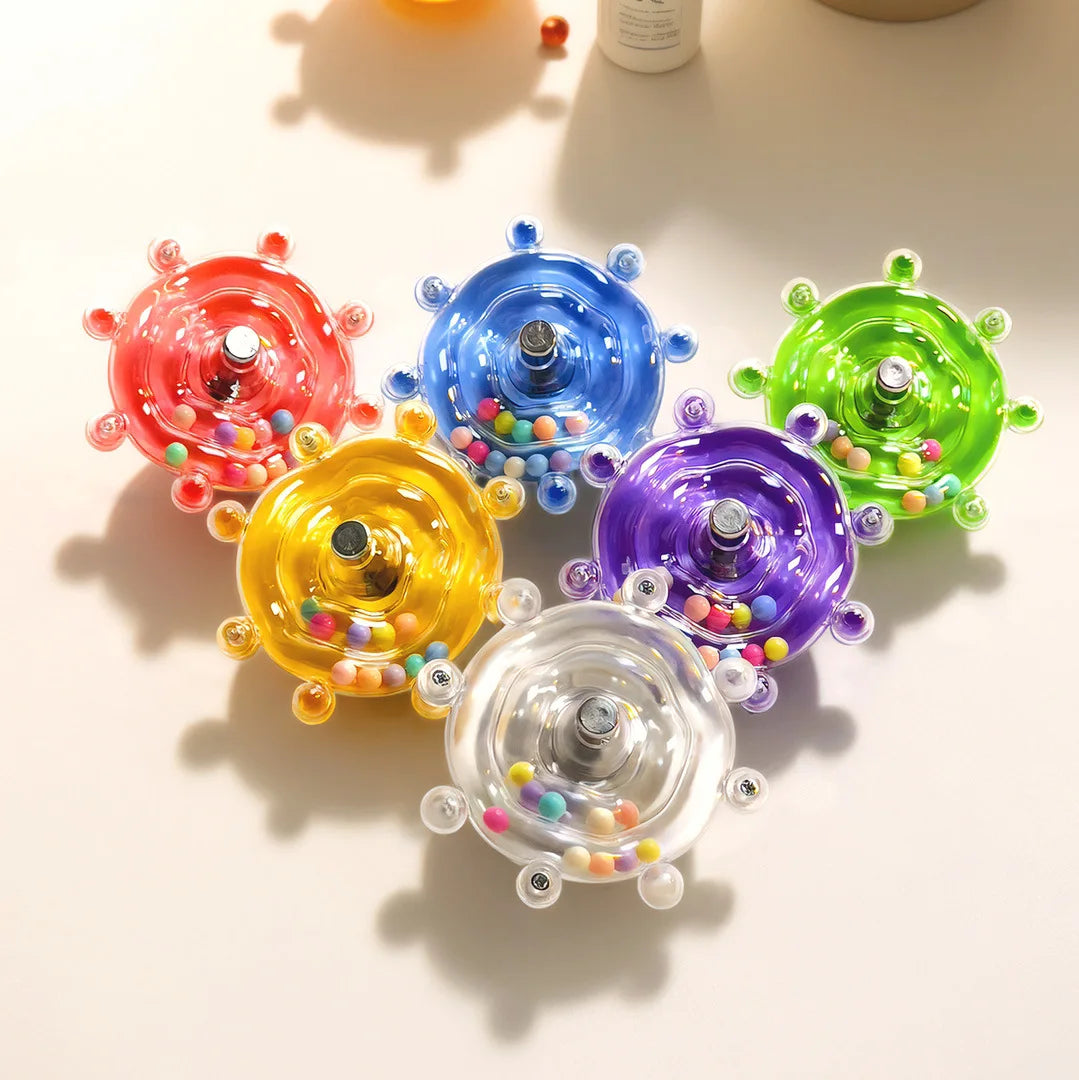 Parrot Flying Saucer Rotating Colorful Pearl Ball Rice Wheel Pet Toy Relieve Stress Bird Fun Boredom Chewing Bird Toy Supplies