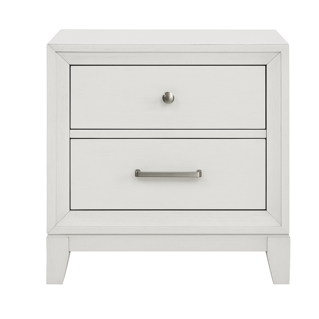 Alma Queen Size Bedroom Set by Best Home (4-Piece) - White