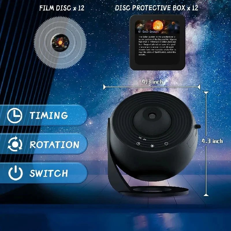 Planetarium Projector Night Light Galaxy Projector 360 Degree Rotation HD Star Projector For Bedroom Ceiling Decor