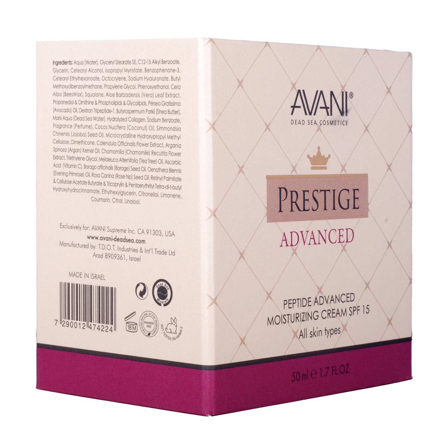 Avani Prestige Advanced -Advanced Peptide Moisturizing Cream SPF 15