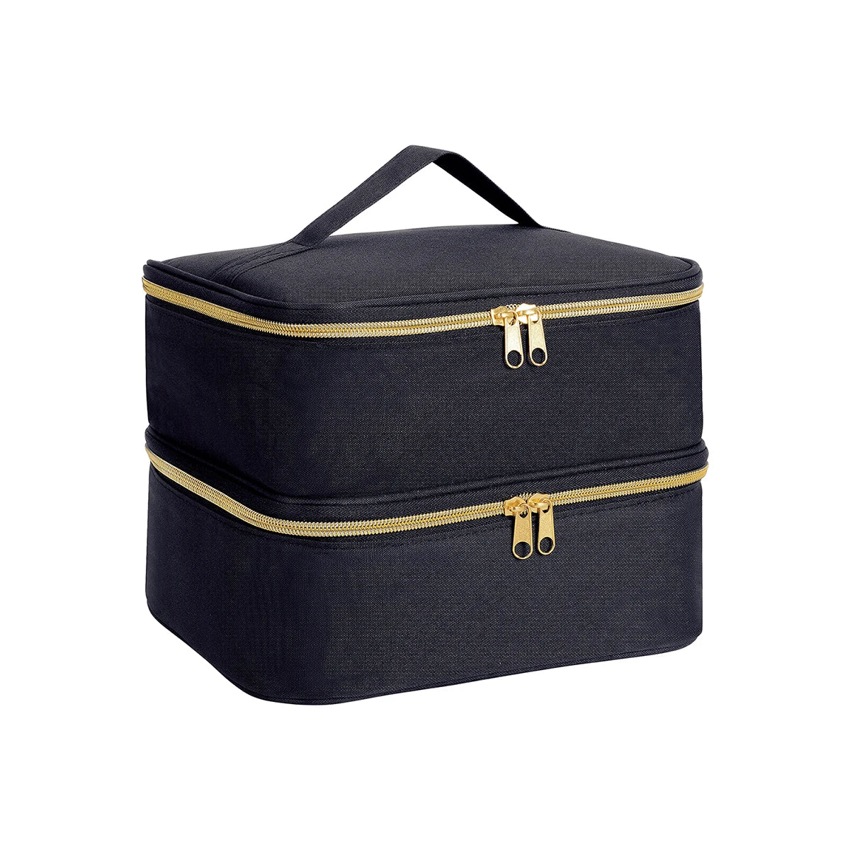 Handheld Double Layer Nail Polish Organizer Tote Bag for Women and Girls - Versatile Cosmetic Case for Nail Art and Essential Oils