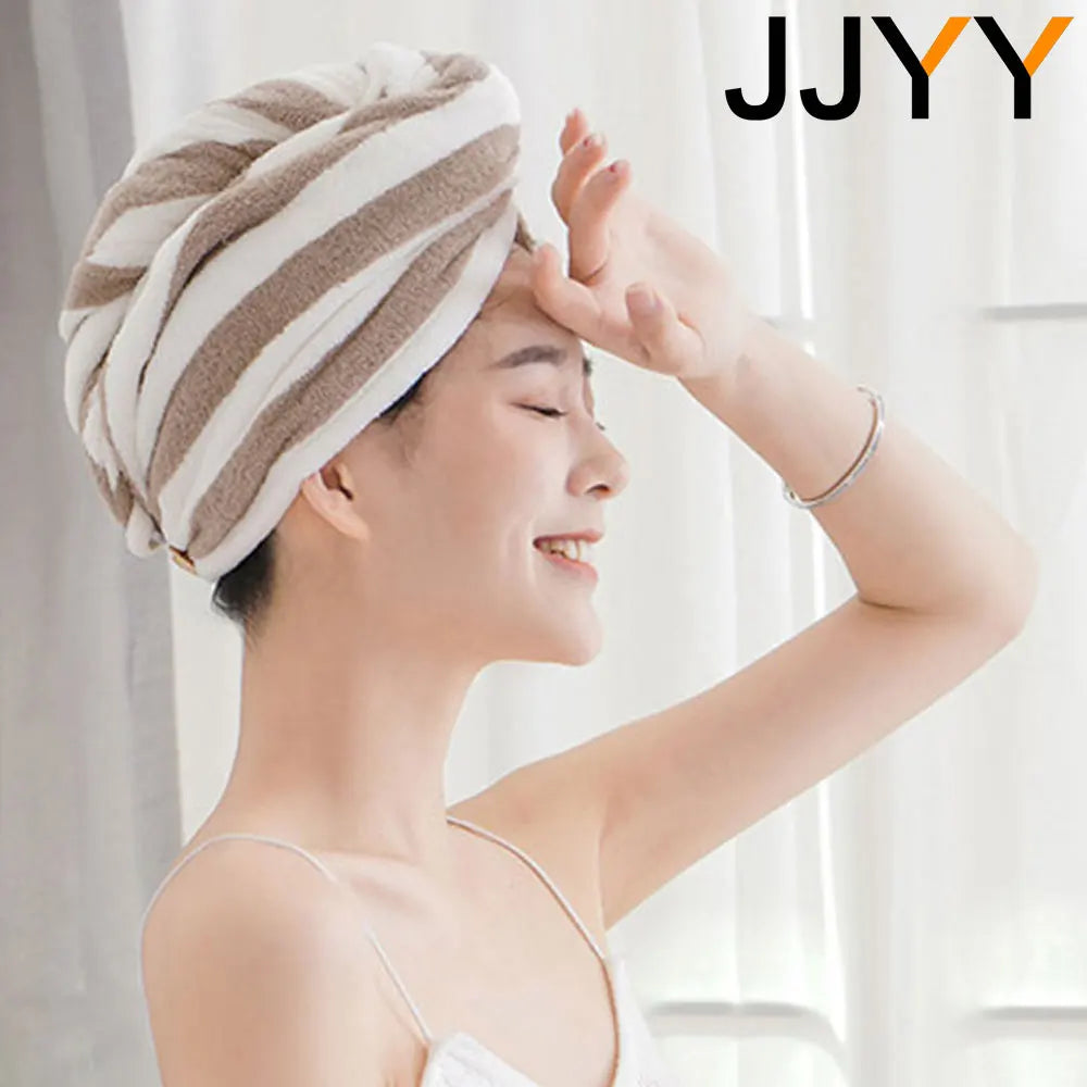 Hair Towel Wrap Fast Dry Hair Towel Super Absorbent Microfiber Coral Velvet Turban