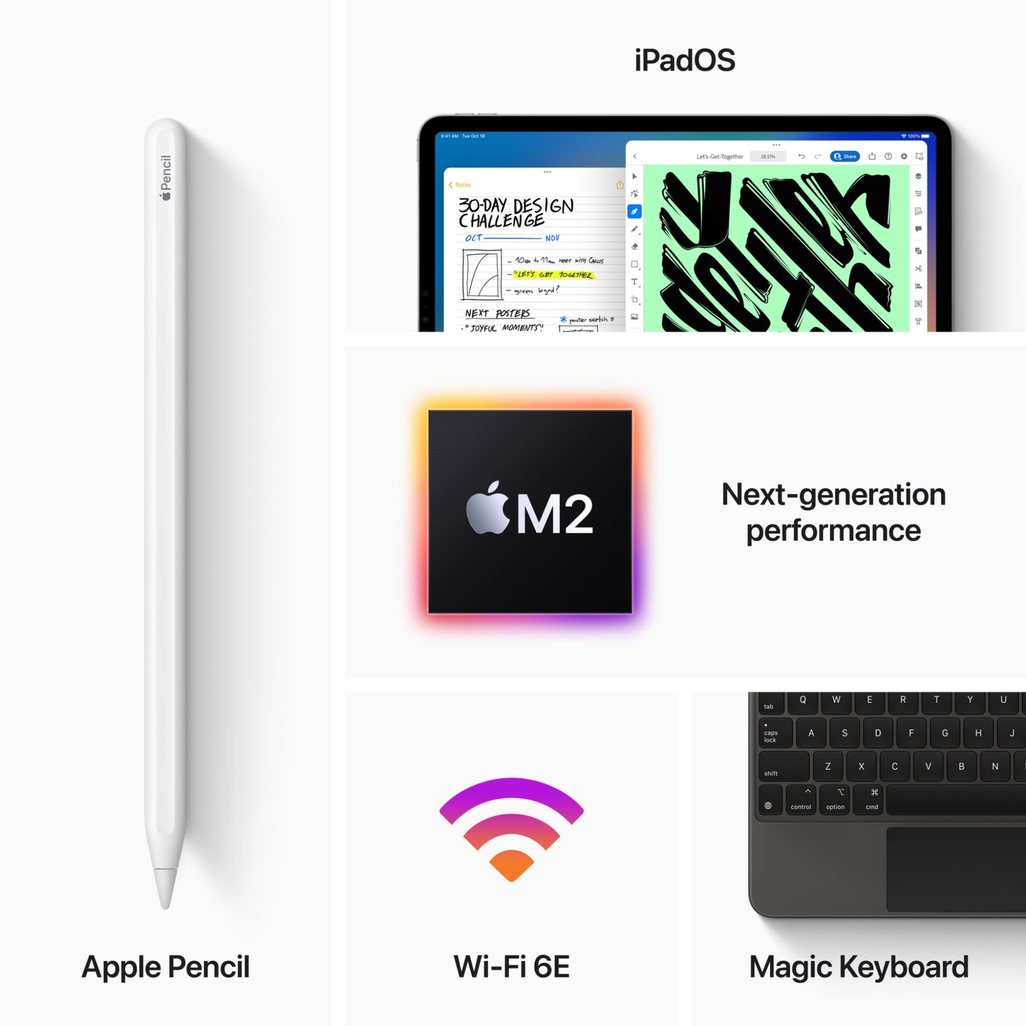 Apple 12.9" iPad Pro (6th Gen) with M2 chip, Wi-Fi