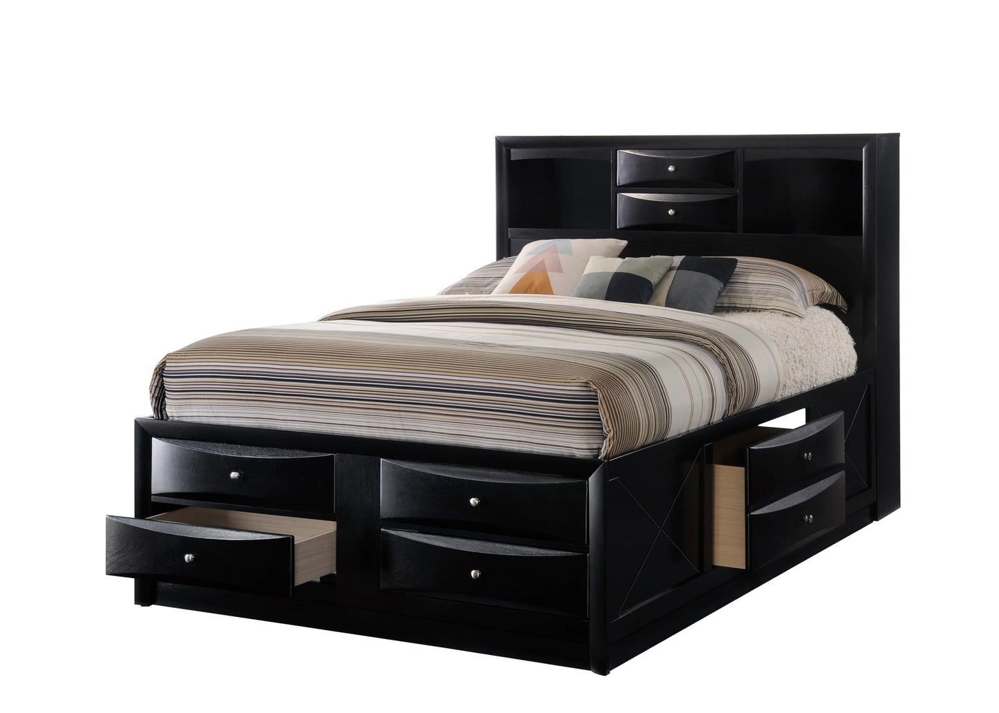 Emilia Black 4pcs Queen Set by Best Home