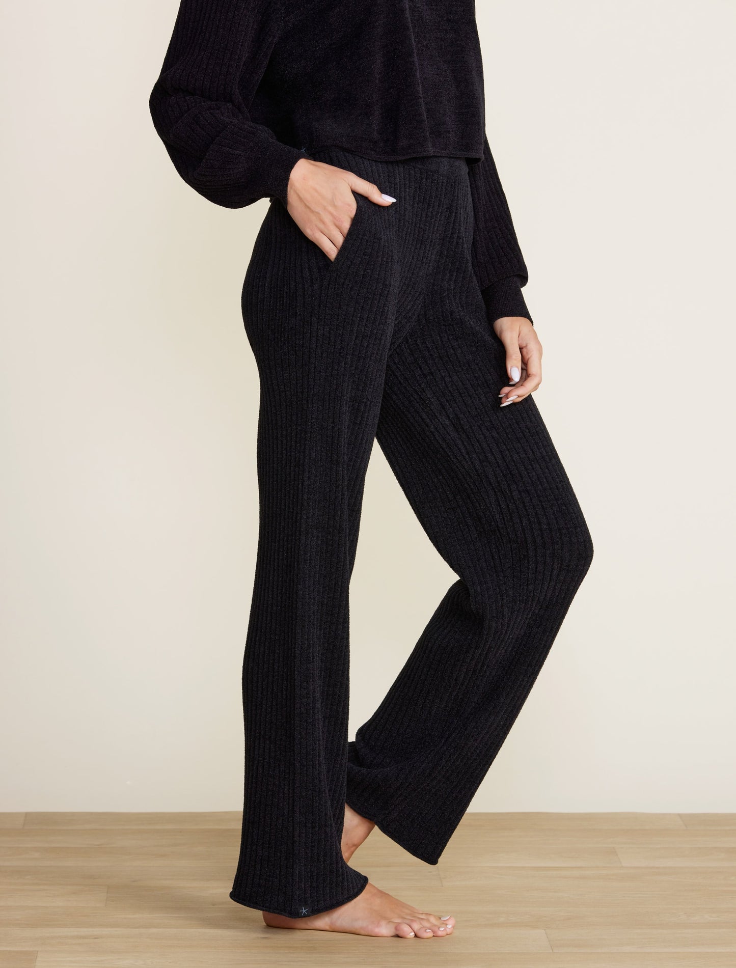 Barefoot Dreams CozyChic Ultra Lite Rib Rolled Edge Pant