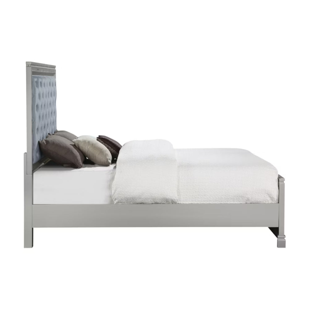 Belleterre Queen Bed with 2 Nightstands by Furniture of America - Gray