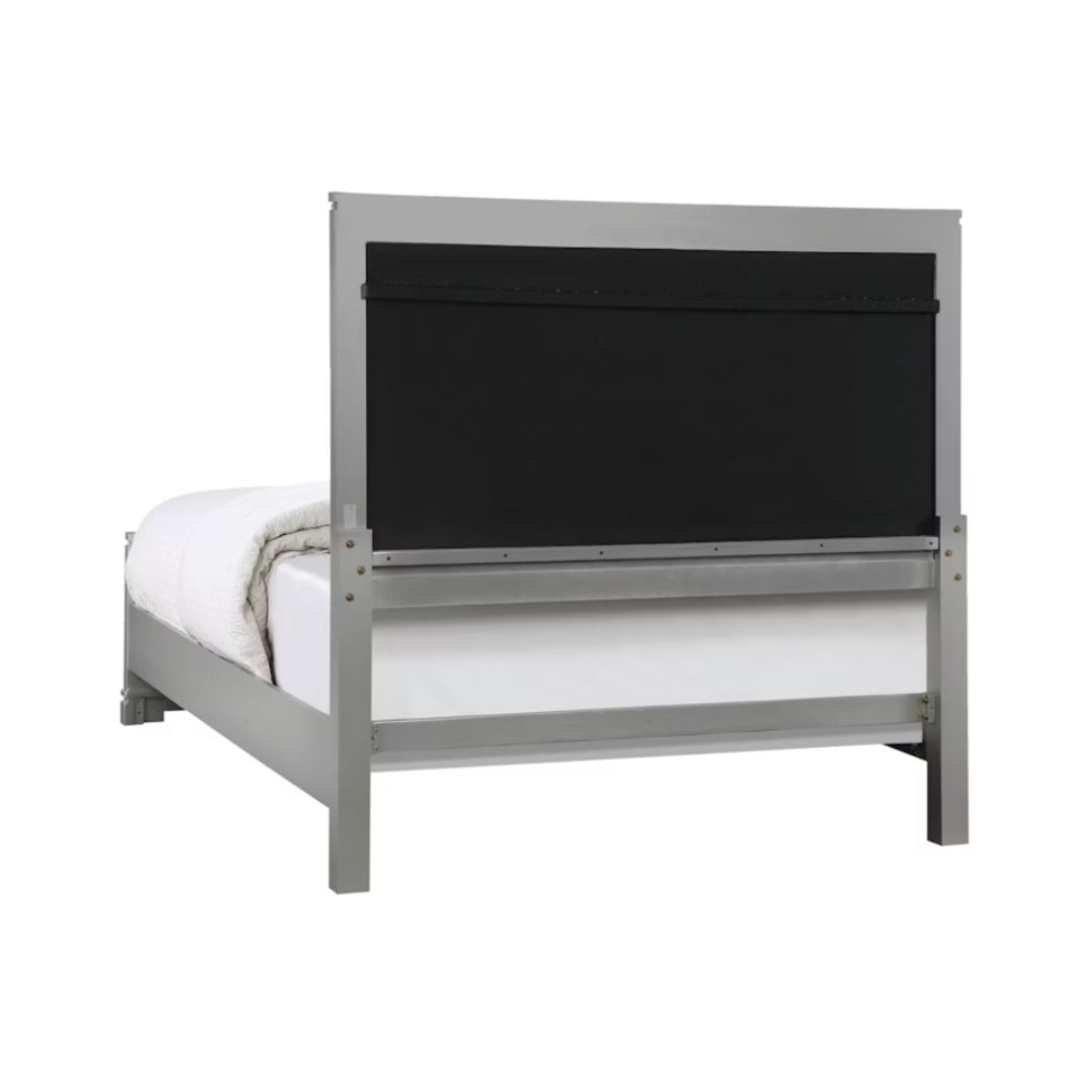 Belleterre Queen Bed with 2 Nightstands by Furniture of America - Gray