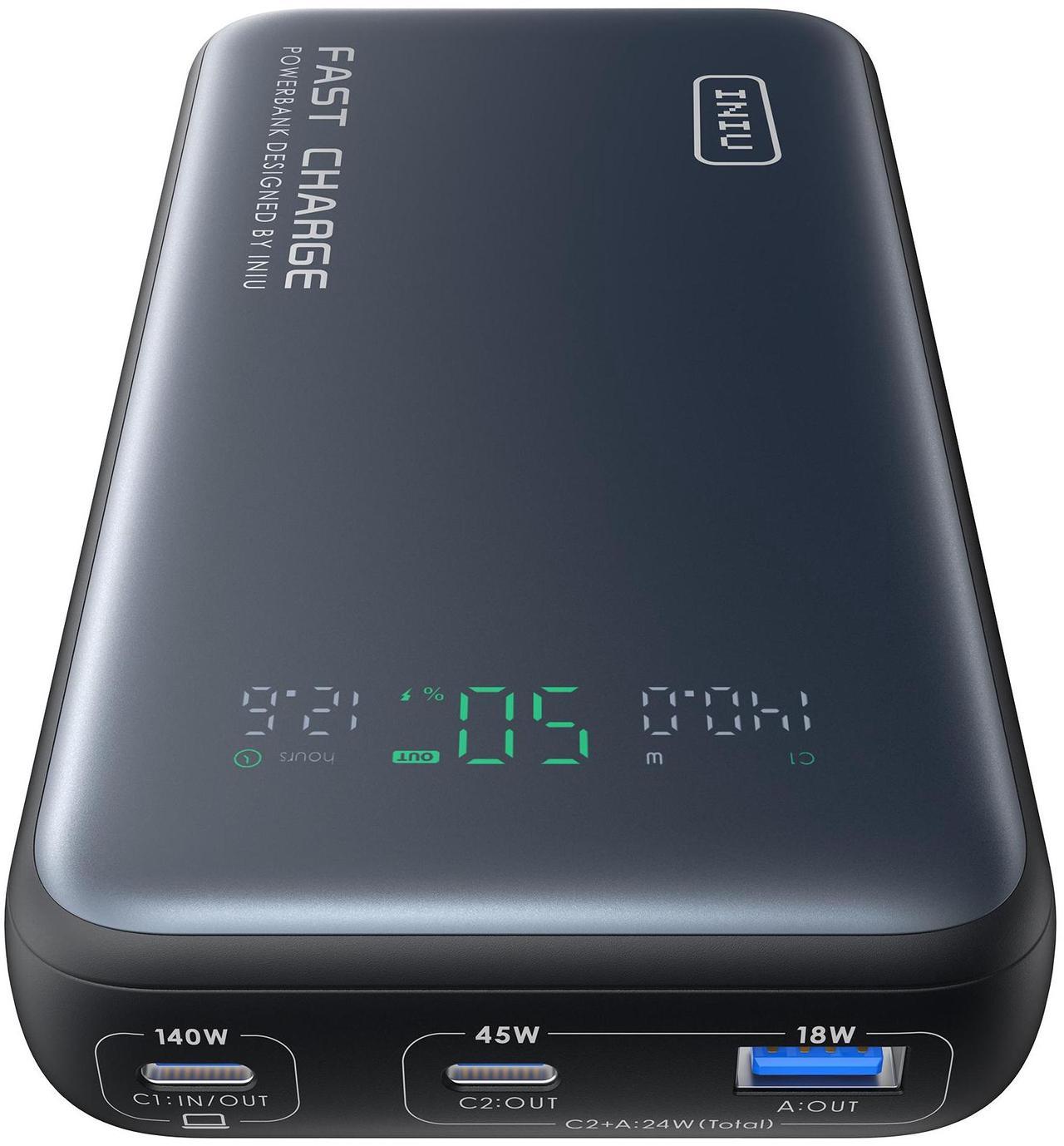 INIU P64-P1 Leopard Power 140 USB-C Power Bank with LED Display 25,000mAh