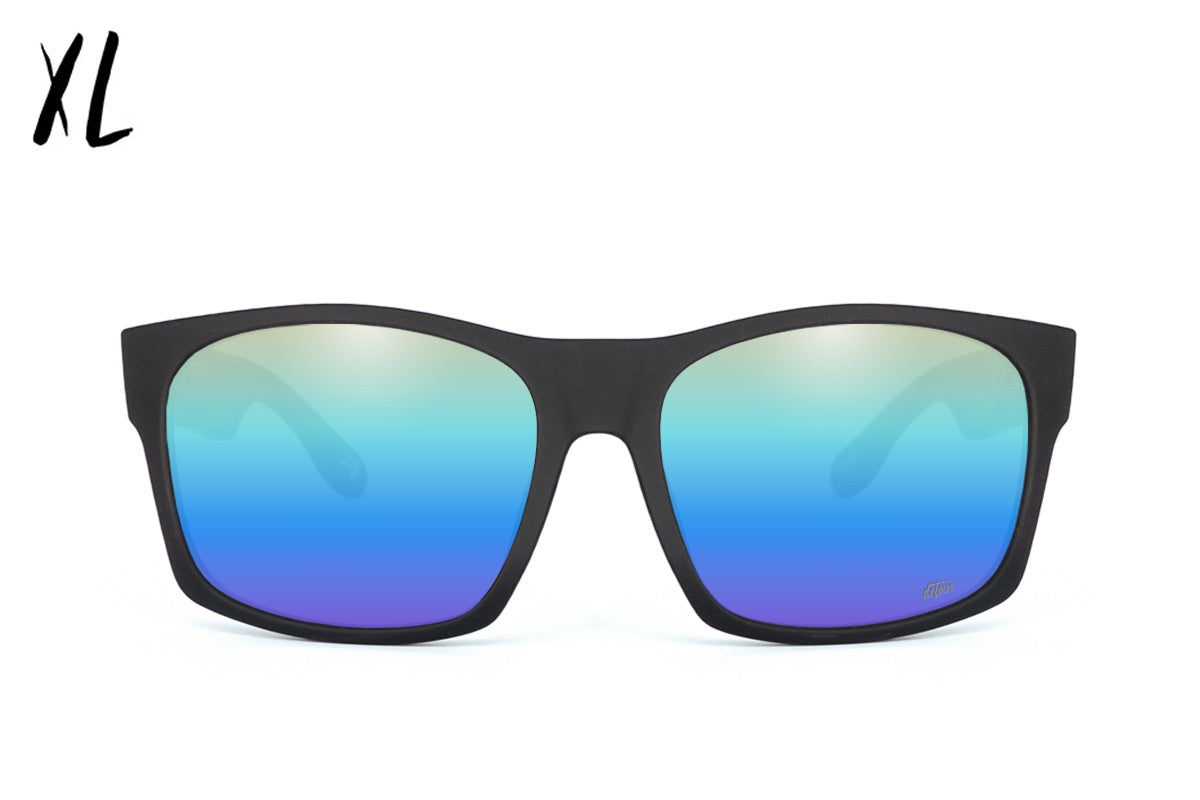 Big Kahuna XL - Matte Black - Blue Gold Gradient Polarized