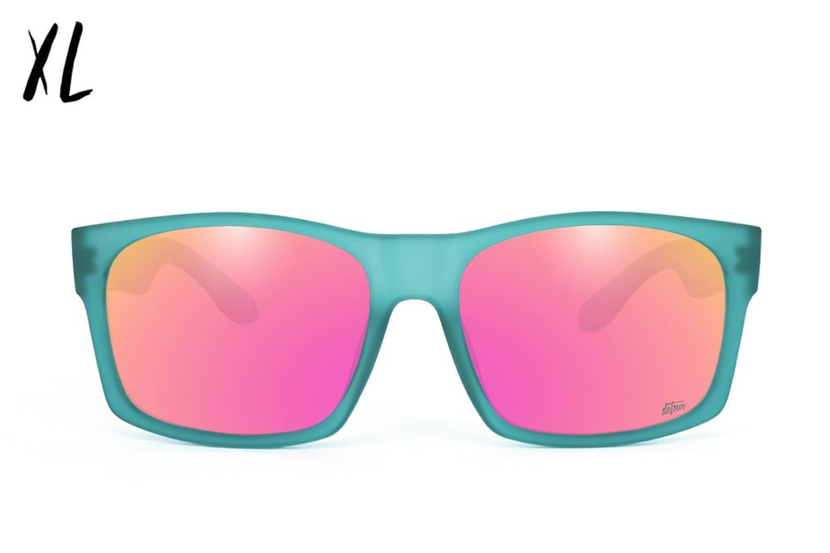 Big Kahuna XL - Frosted Green - Pink Polarized