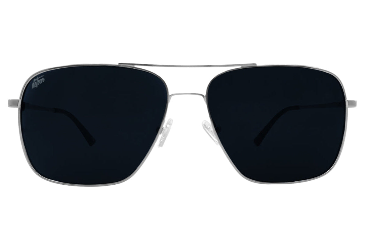 Coastal XL - Matte Silver - Blue Gradient Polarized