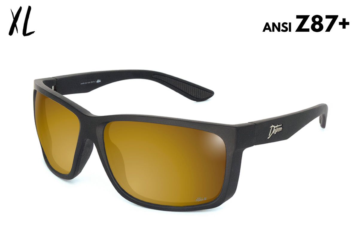Breach XL - Matte Black - 24k Gold Polarized ANSI Z87+