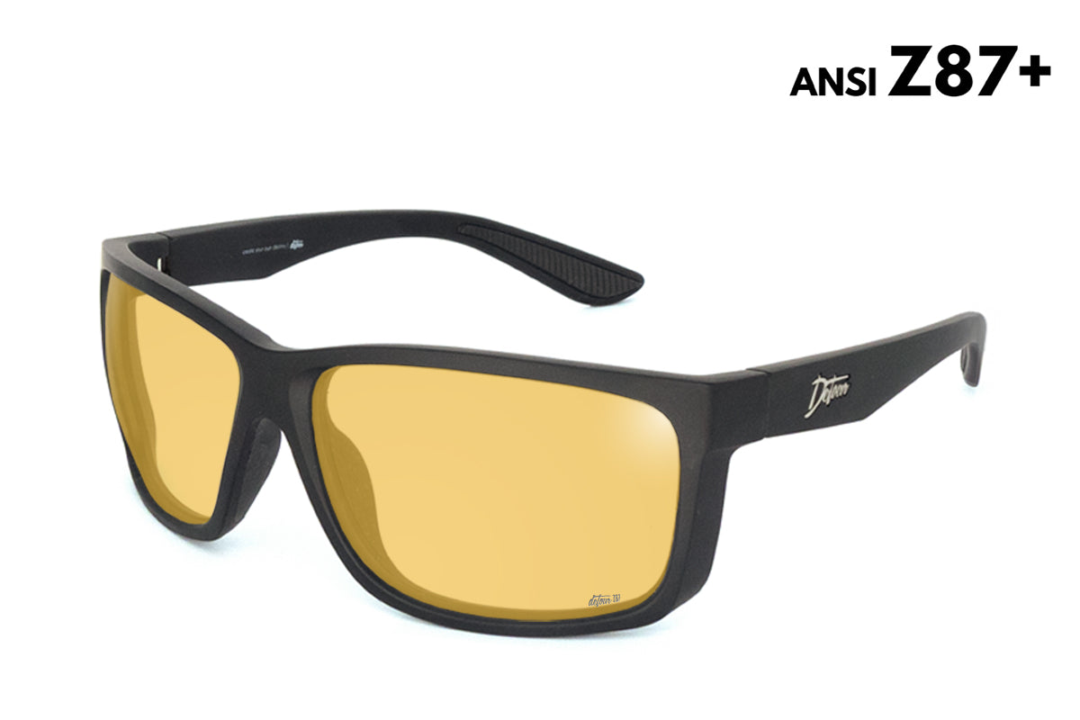 Breach - Matte Black - Yellow ANSI Z87+