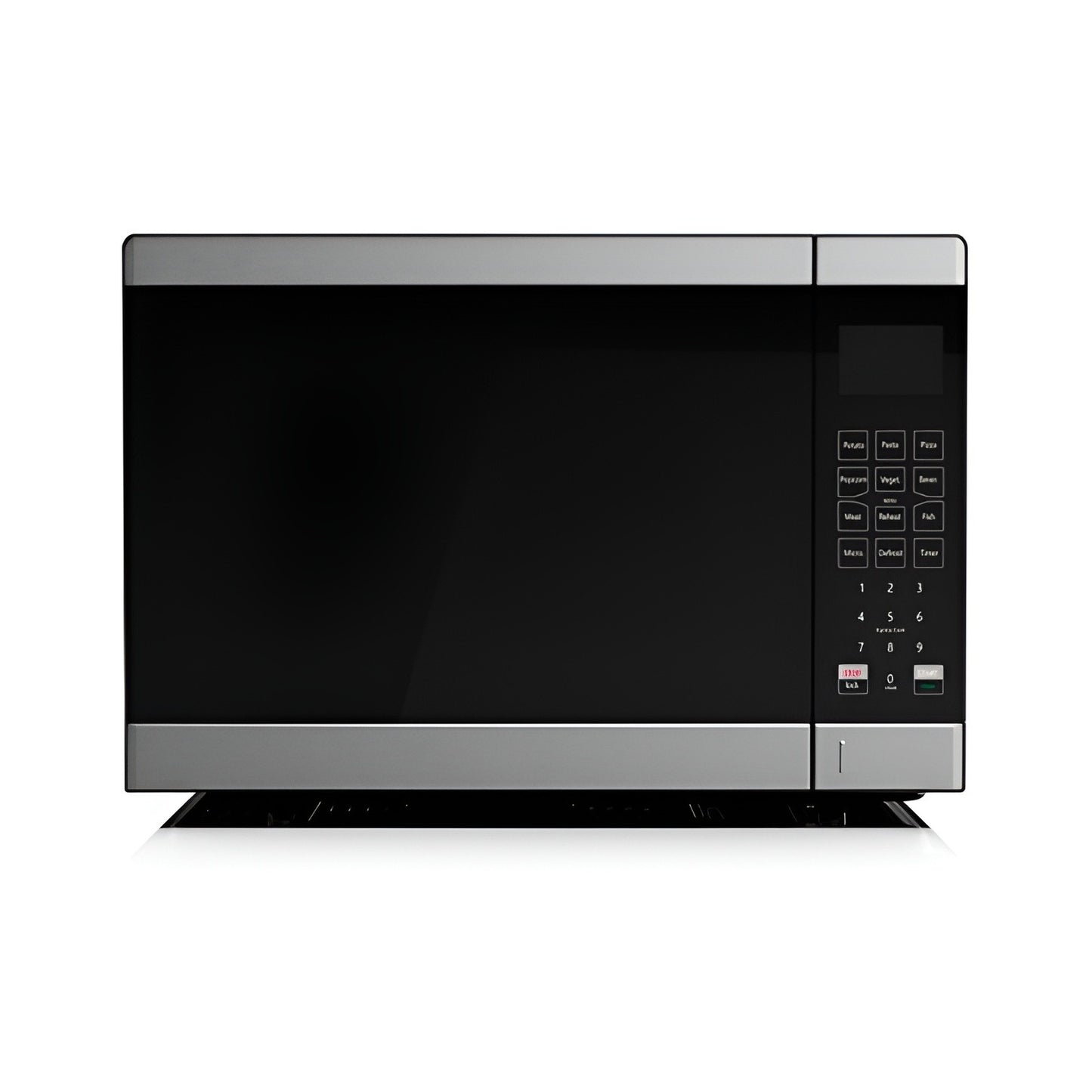 Lubeck 1.5 cu. ft Microwave Oven - Silver/Black