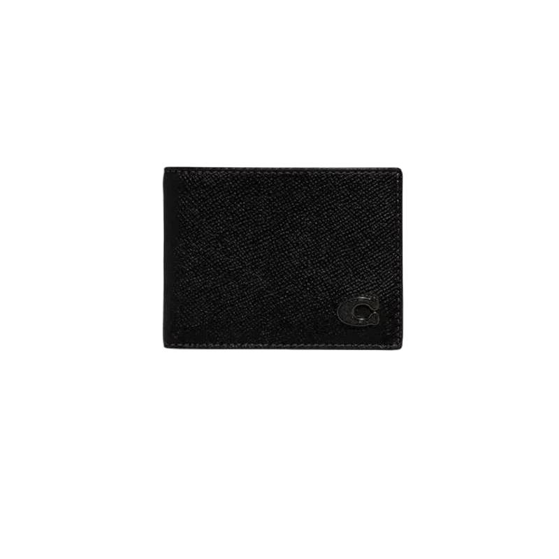 Coach Slim Billfold Wallet with Card Slot - Black