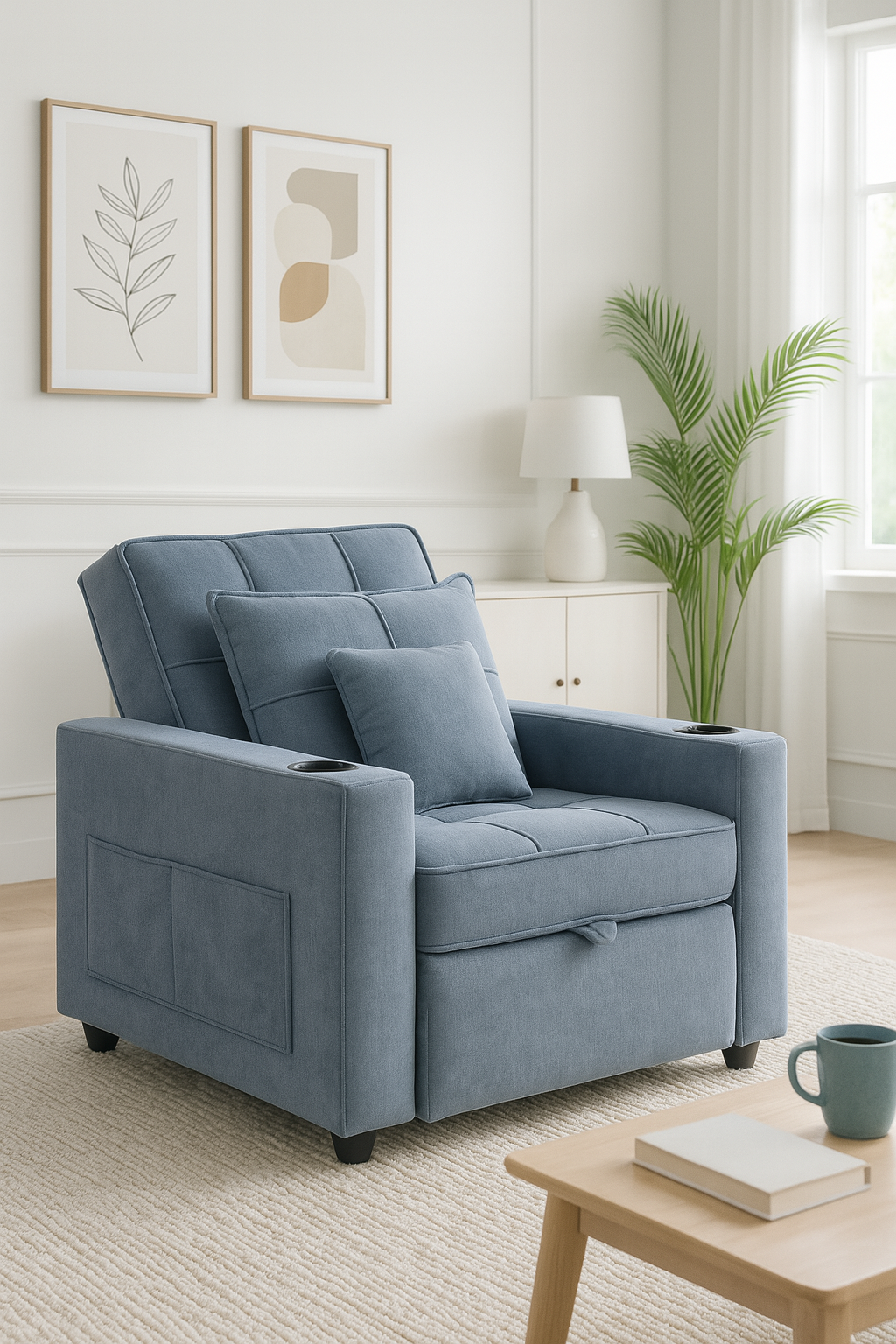 Dream Bodypull Chairbed - Blue