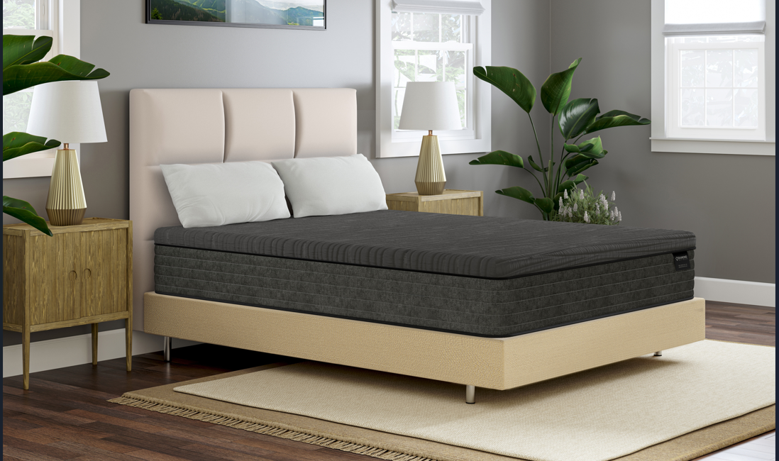 Diamond Mattress Shadow 12" Hybrid Cooling Firm Mattress - Gray/White