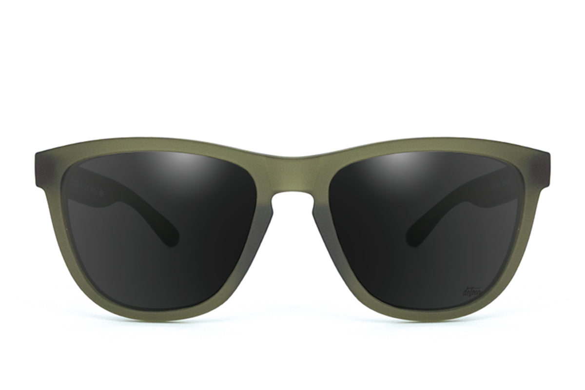Frosted Forest Green - Jet Black Lens Polarized - Essentials