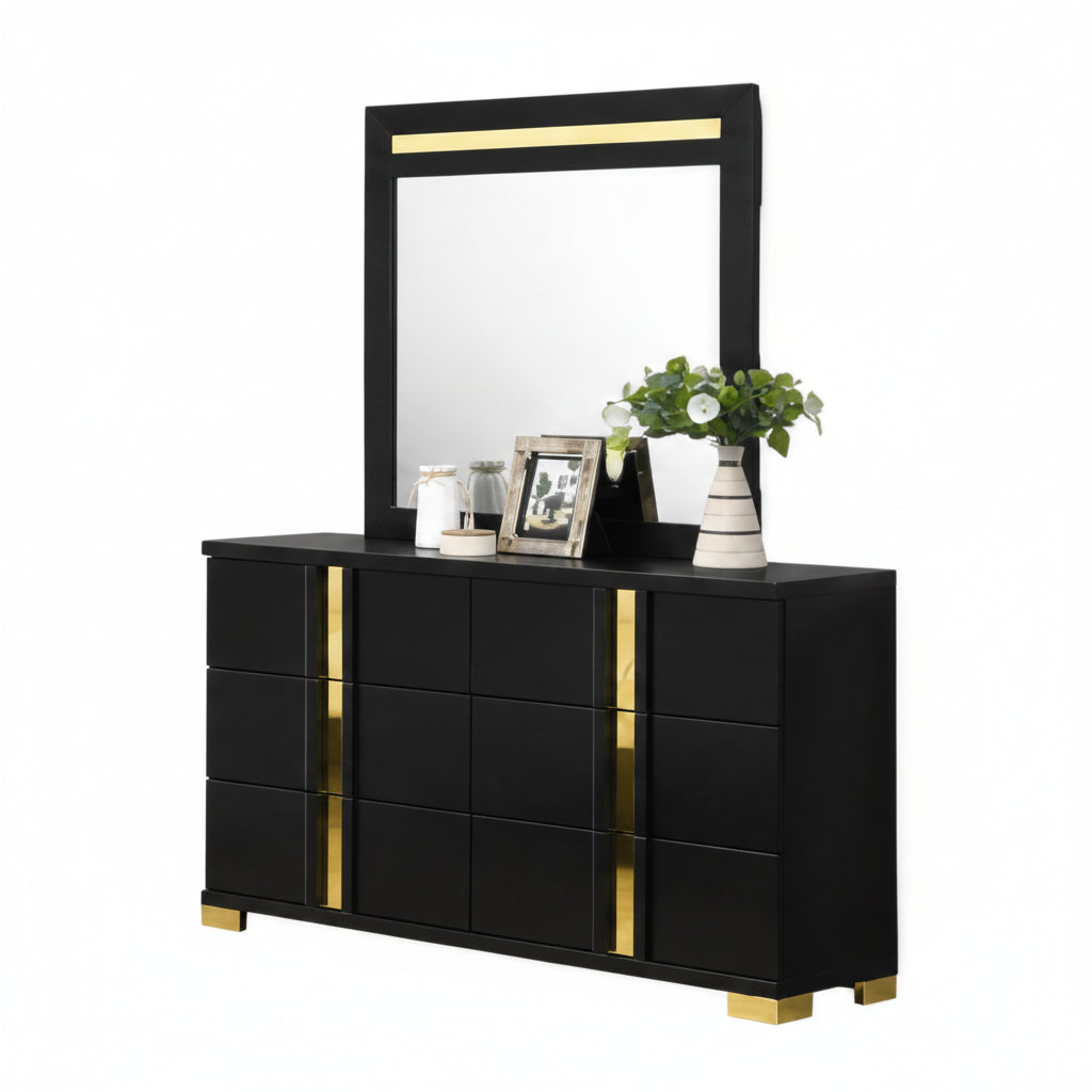 Lille 59" Dresser by Furniture of America - Black