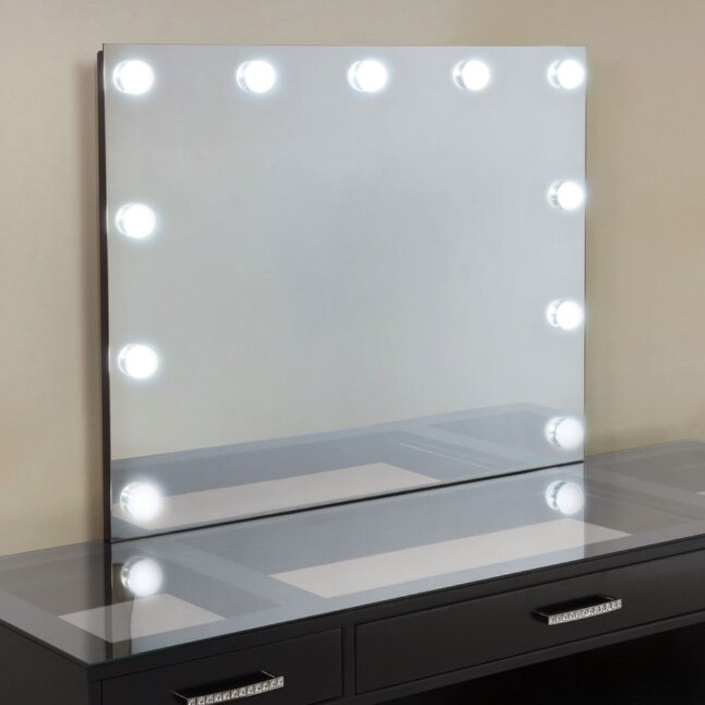 Tocador Valentina de Furniture of America, gris oscuro
