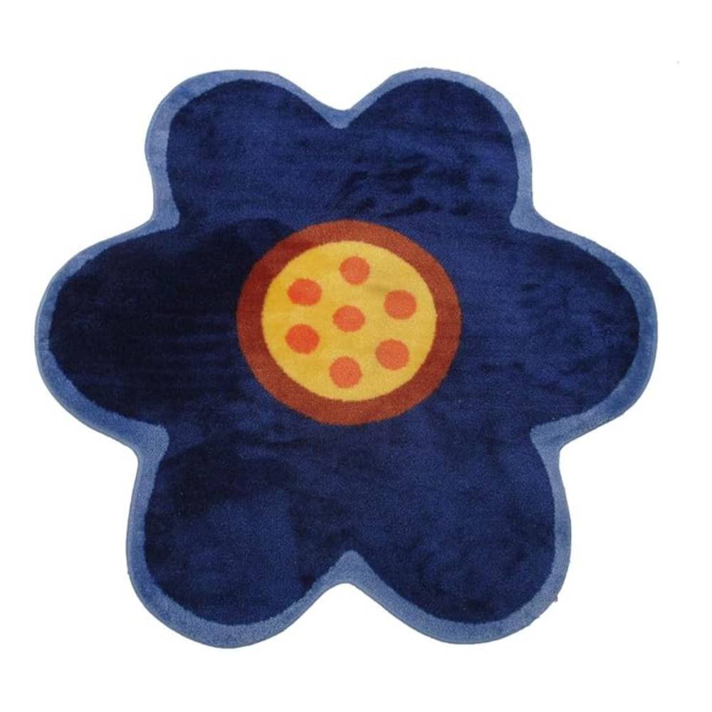 L.A Rugs 3'3" x 3'3" Fun Time Poppy Novelty Flower Cut Rug