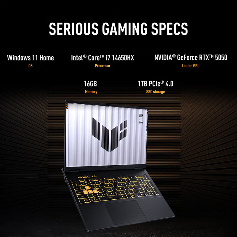 Asus FX608JHR-DS74 16" Gaming Laptop - Intel Core i7 14650HX with 16GB Memory - 1TB PCIe Gen4 SSD - Gray