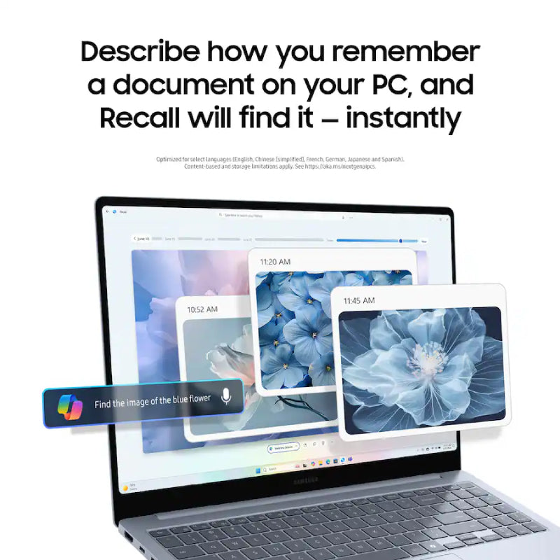 Samsung NP940XMAKB1 Galaxy Book4 Edge Copilot+ PC 14" Touch-Screen Laptop - Snapdragon X Elite with 16GB Memory and 512GB SSD - Blue