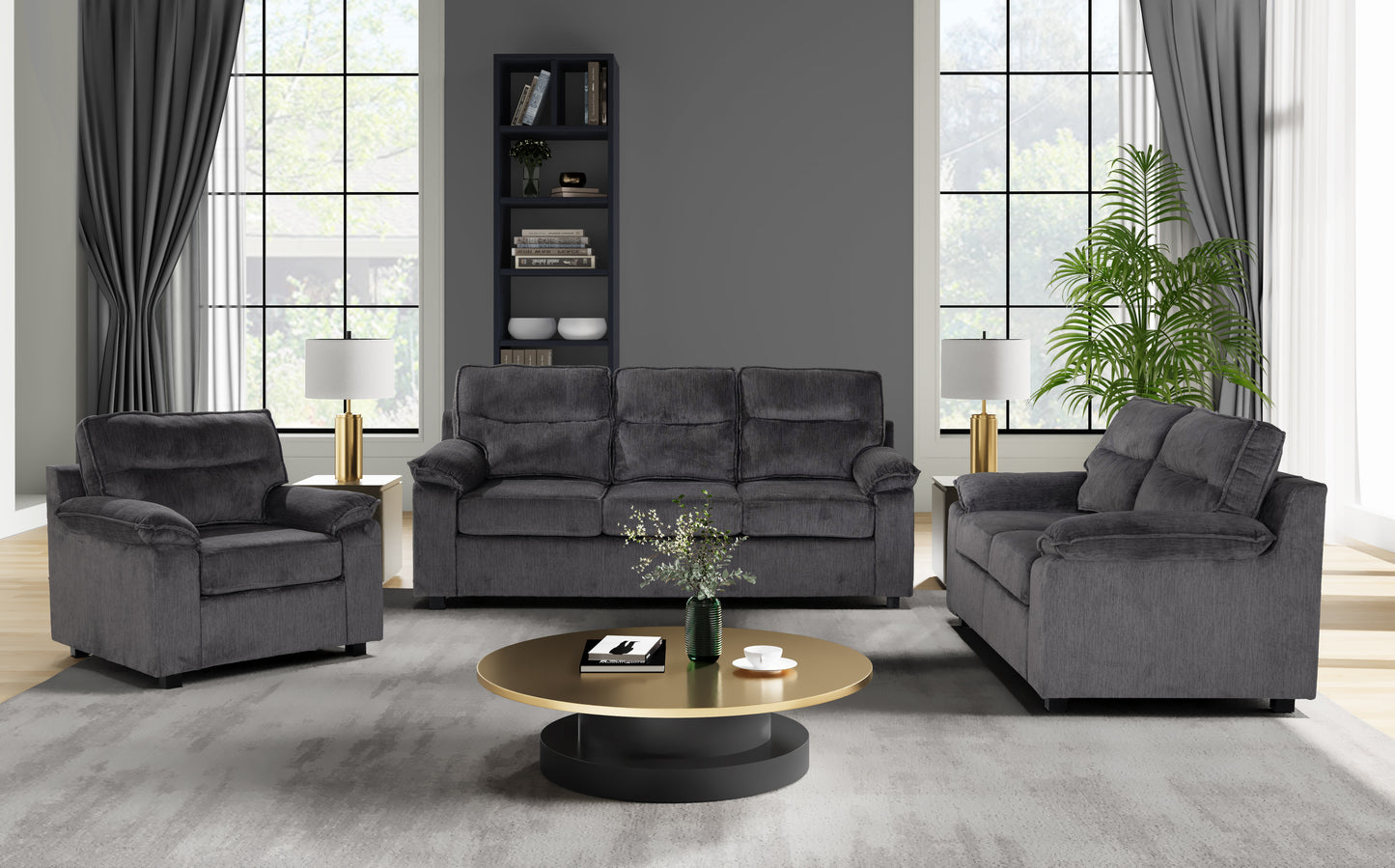 Glendale Sofa, Loveseat and Char Set by Best Home