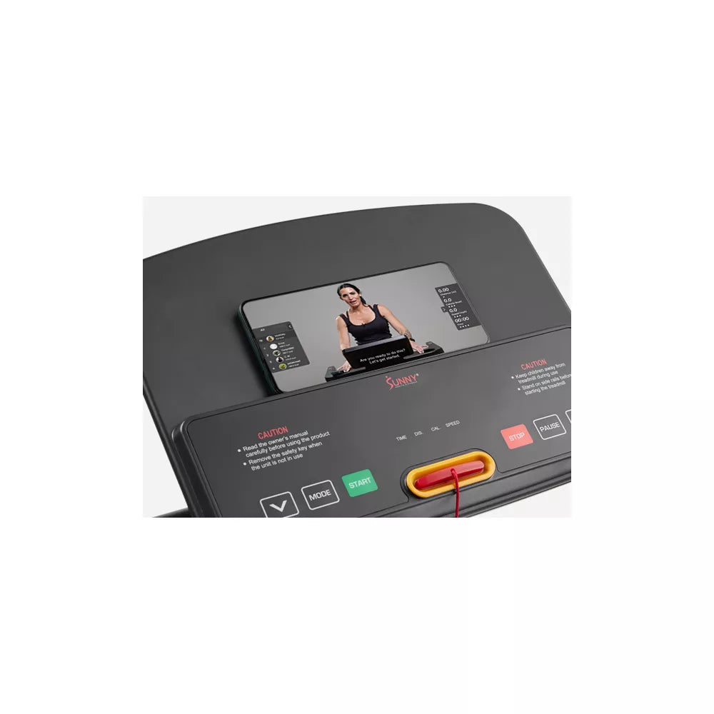 Sunny Health & Fitness SF-T7610SMART Compact Motorized Smart Treadmill