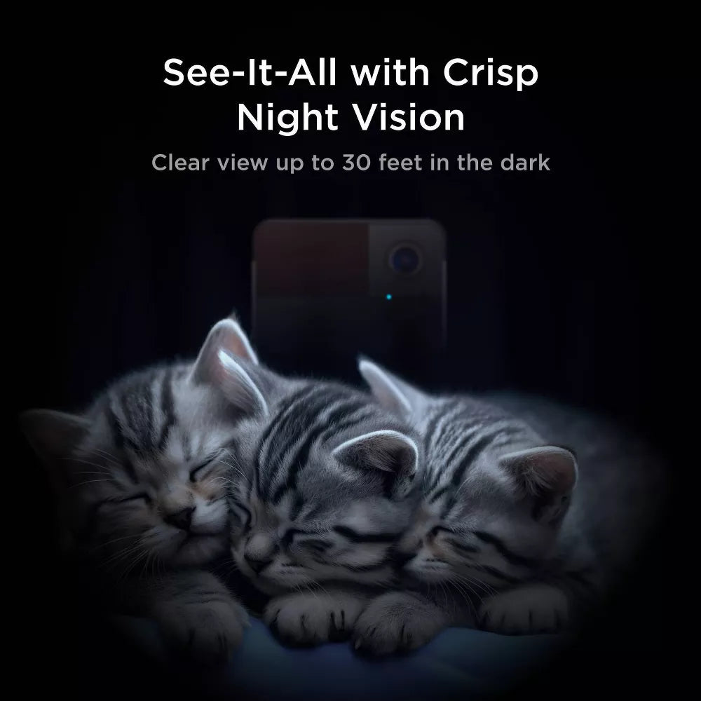 Petcube Play 2 Wi-Fi Pet Camera with Laser Toy for Cats & Dogs: Indoor Camera, Night Vision