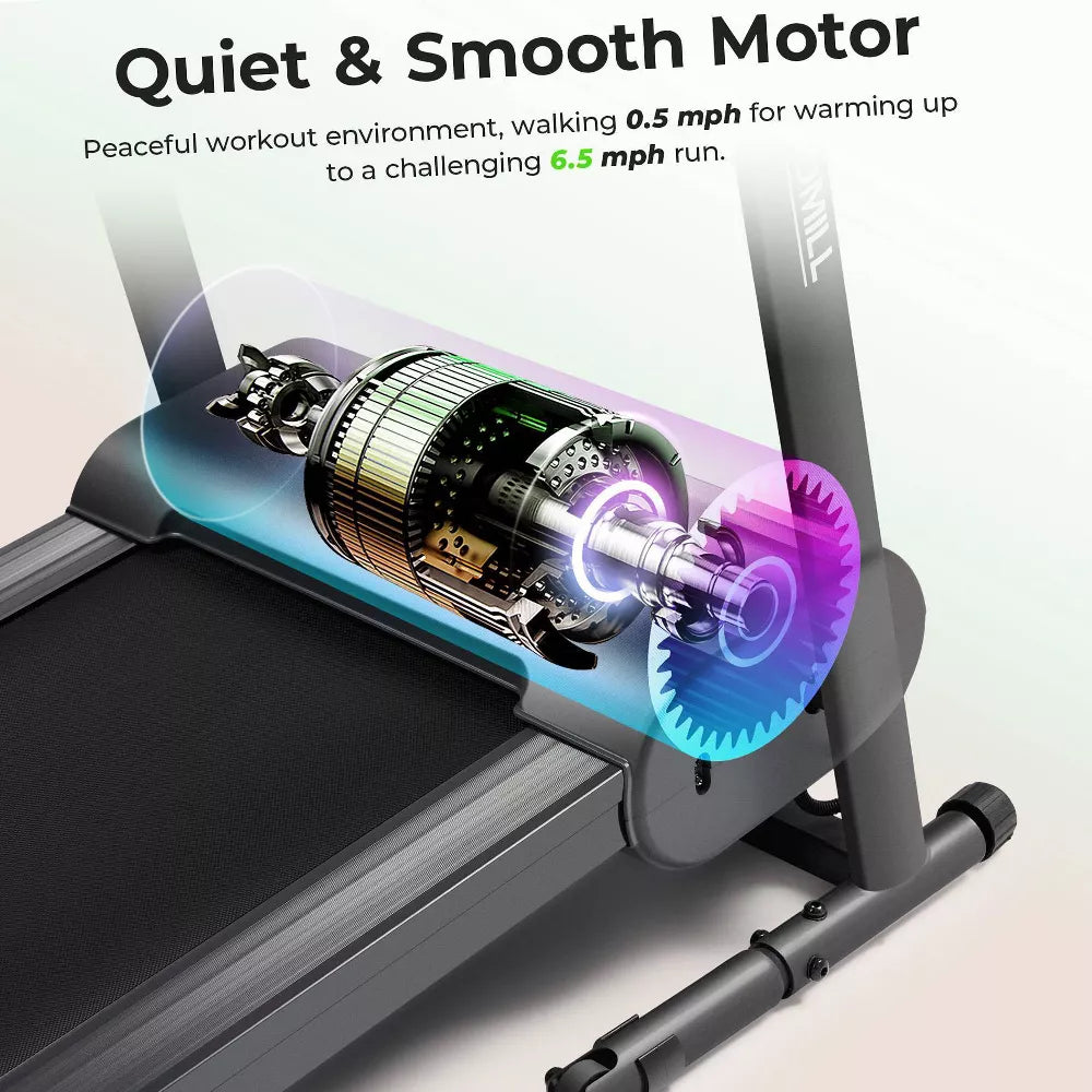 Sunny Health & Fitness SF-T7610SMART Compact Motorized Smart Treadmill