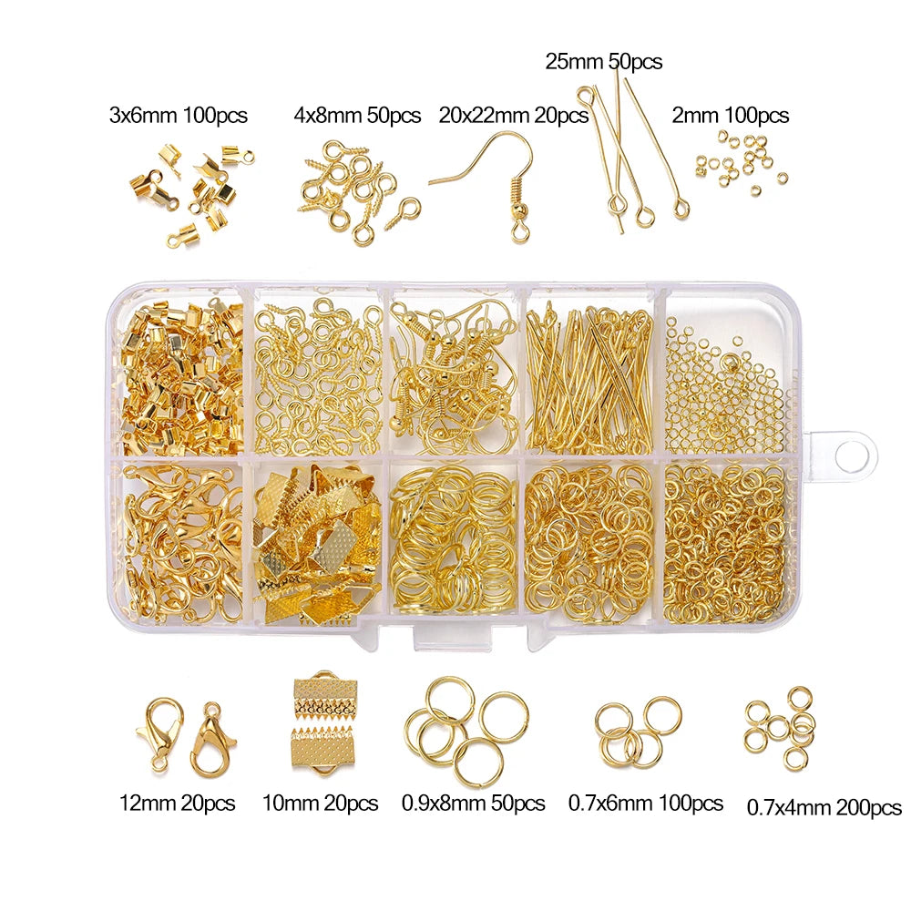 Alloy Accessories Jewelry Findings Set for DIY Jewelry Making