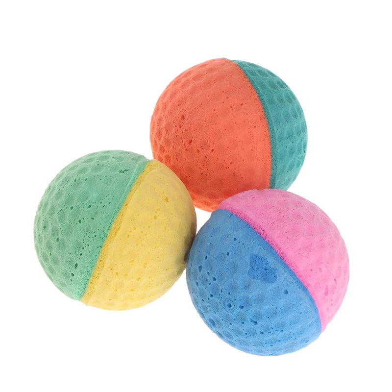 10PCS Colorful Pet Ball Interactive Chewing Fetching Toy
