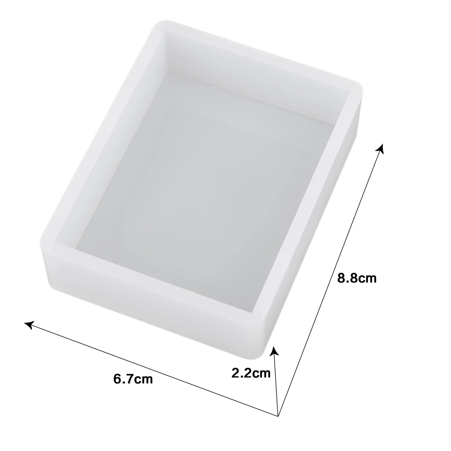 Cuboid Cube Resin Mold Silicone DIY Jewelry Tray Casting Accessories
