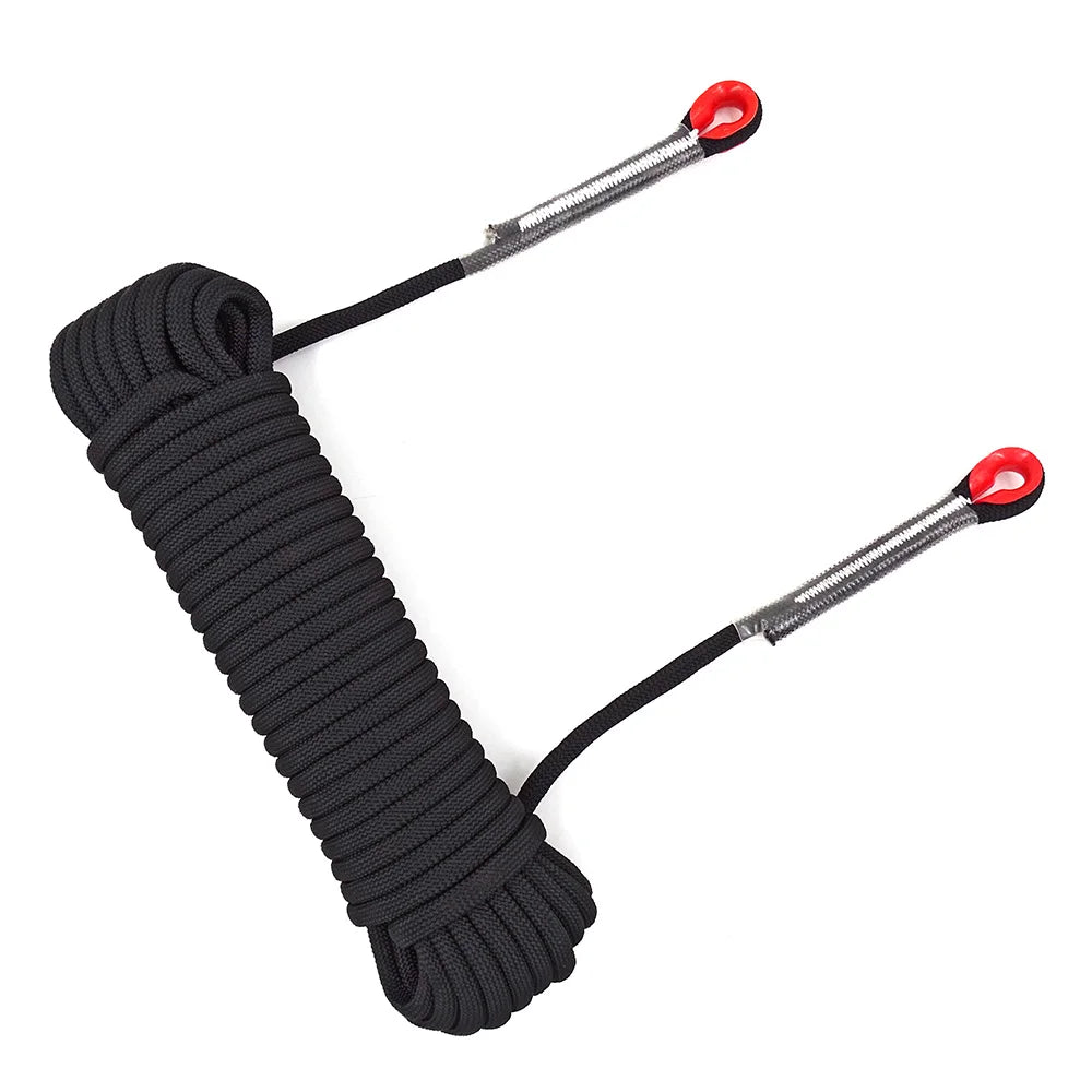12mm 50m Outdoor Climbing Rope Static Rescue Rope for Mountaineering and Emergency Survival Gear