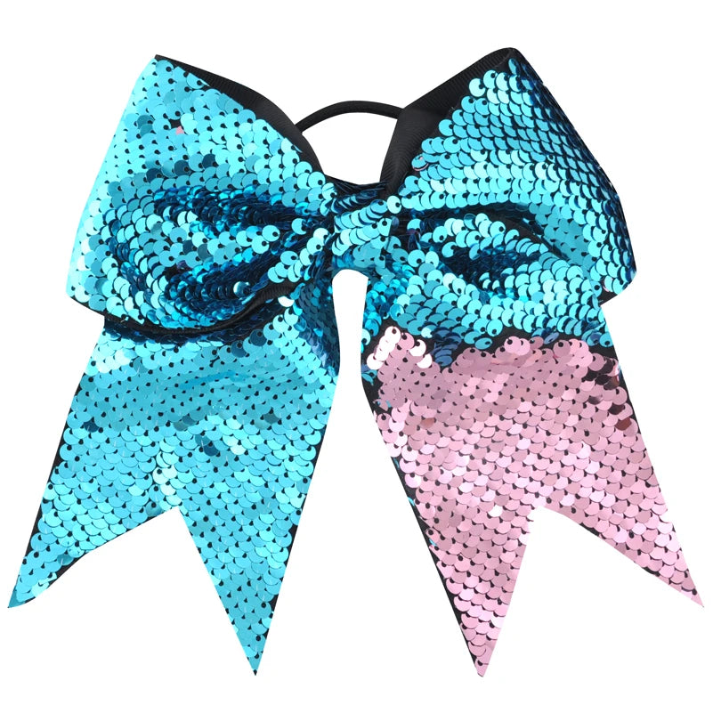8 Inch Double-faced Mermaid Sequins Hair Bow for Girls
