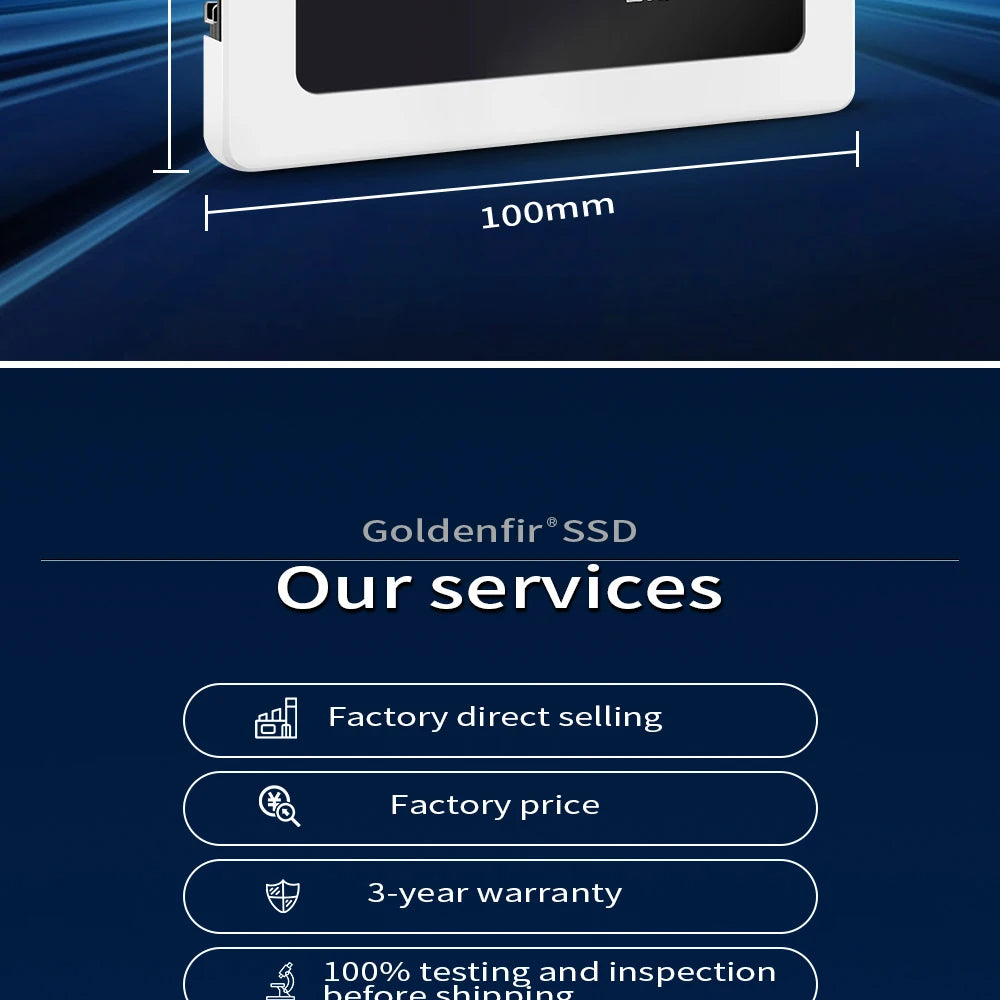 Goldenfir SSD 120GB 250GB 500GB 960GB 2.5 Internal Solid State Disk
