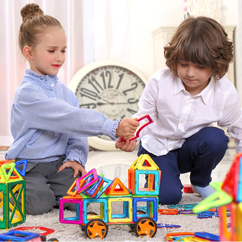 Big Size Magnetic Building Blocks Set for Kids Creative Constructor Toys for Boys and Girls Ages 4 to 12