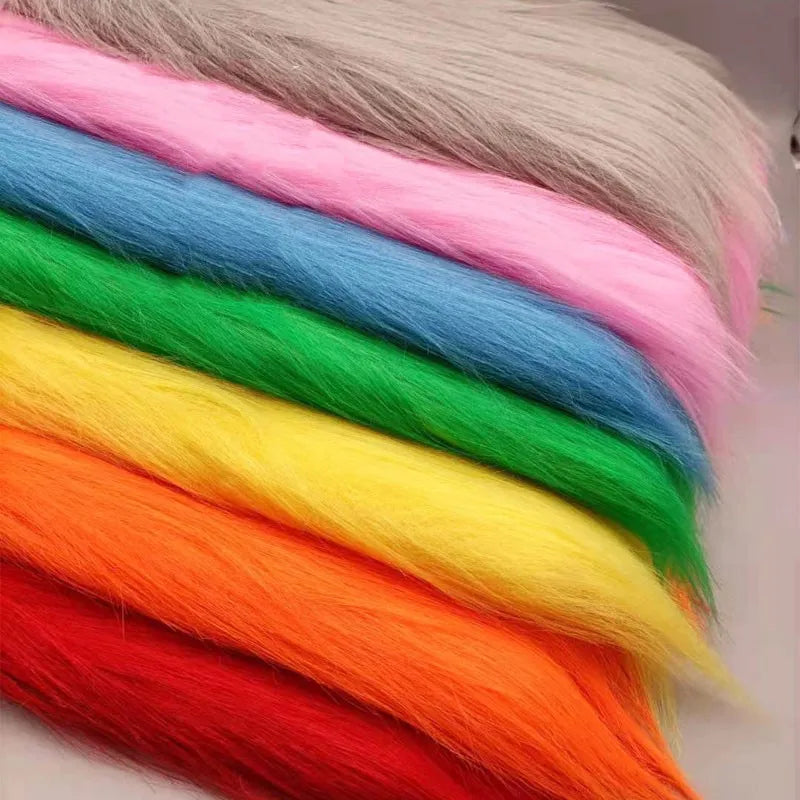 35 Colours 12cm Soft Imitation Plush Fur Fabric for DIY Photo Props Decorative Backgrounds Plush Mats and Animal Toys
