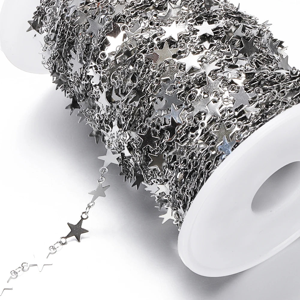 1Meter Gold Stainless Steel Chain Multi Styles for DIY Jewelry