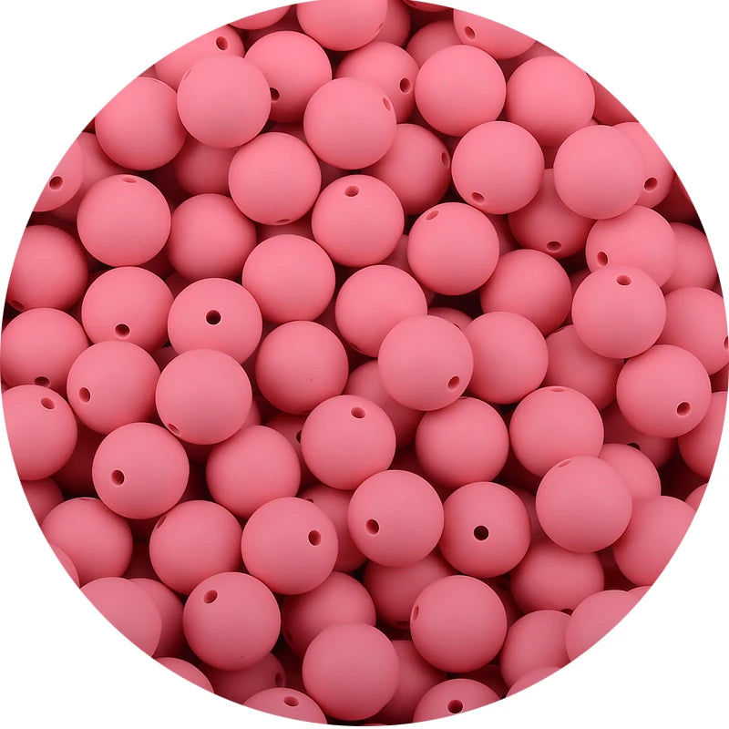 LOFCA 15mm Silicone Loose Beads 20pcs Safe Teether For Infants