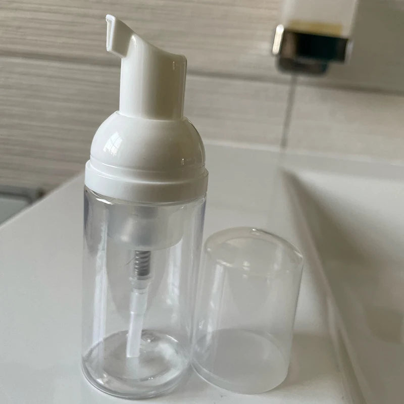 30Pcs Refillable Plastic Foam Pump Bottles in 30ml 50ml 60ml 100ml for Face Cleanser Soap Dispenser and Hand Sanitizer