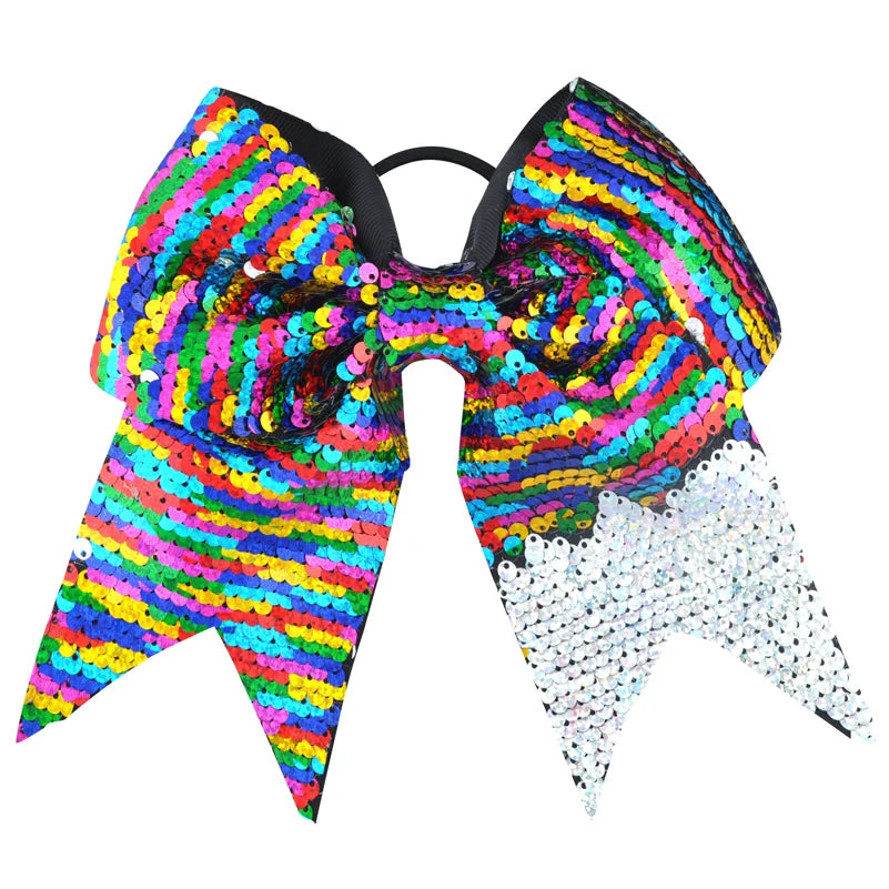 8 Inch Double-faced Mermaid Sequins Hair Bow for Girls