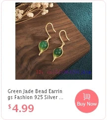 Green Jade Flower Barrette Hairpin 18K Gold Vintage Clip