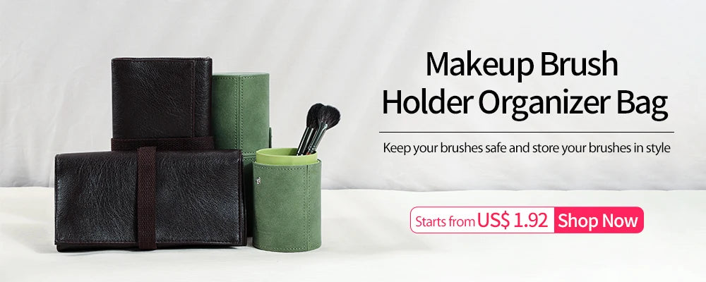 OVW Waterproof Green Makeup Brush Holder Organizer for Women