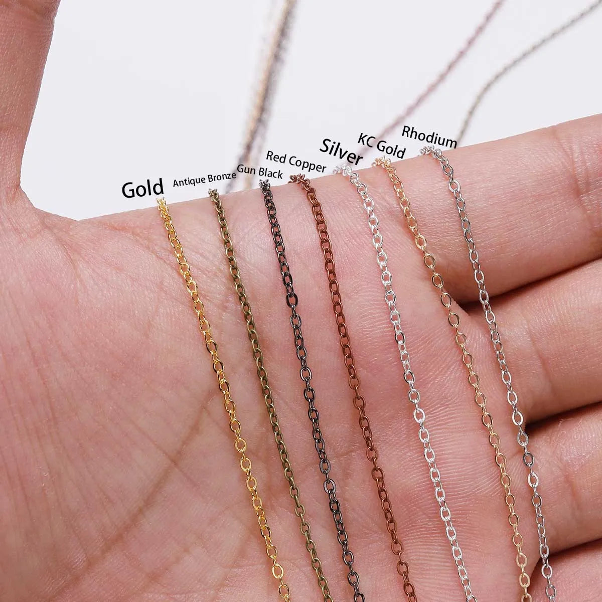 5 M/Lot Gold Bronze Plated Necklace Chain for DIY Jewelry