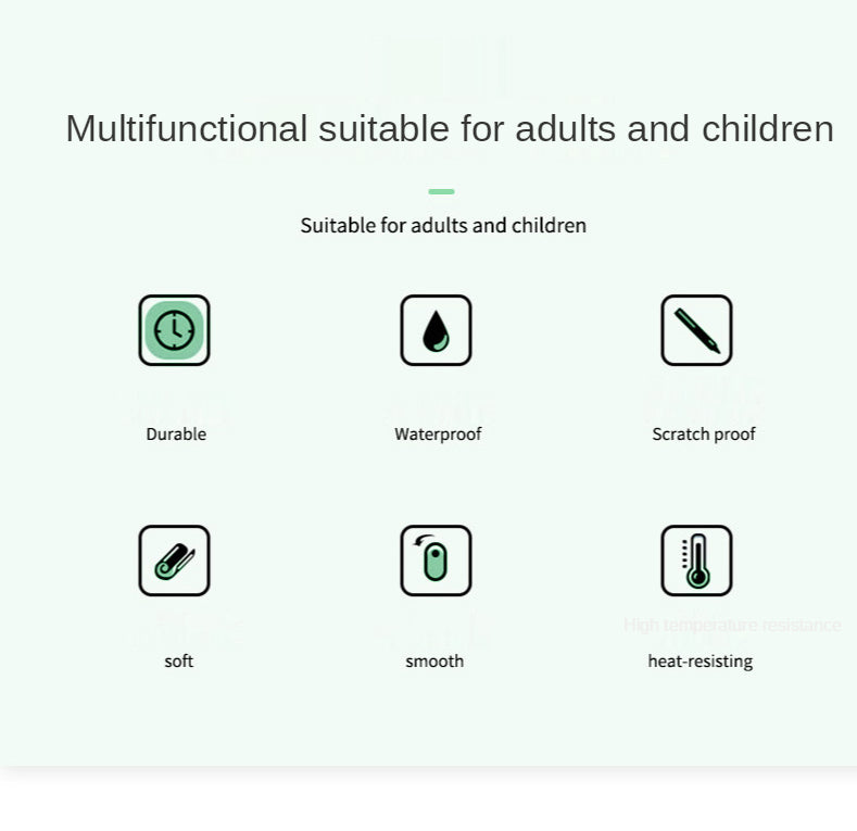 White Mousepad Large Gaming Desk Mat Waterproof Non-Slip PU Suede