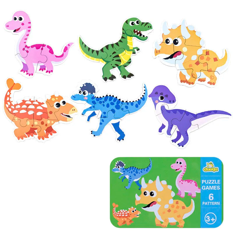 Baby Puzzle Montessori Educational Toys 3D Wooden Puzzles for Kids 2-4 Years