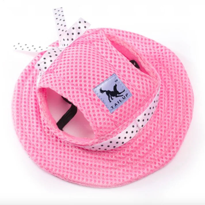 Pet Dog Cat Cap Breathable Sunhat Cloth Mesh Canvas Hat For Small Medium Dogs Cats Caps Pet Products